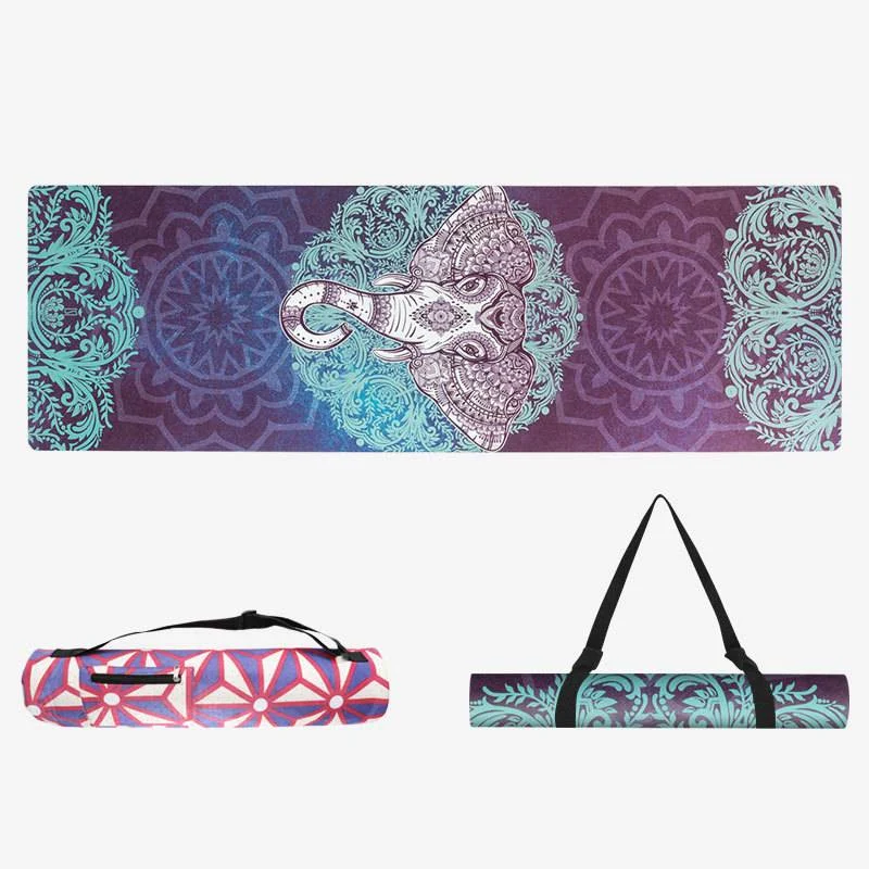 Tapete de yoga de borracha natural antiderrapante para iniciantes. Comece sua jornada com segurança e conforto, perfeito para as primeiras aulas. — foto 1