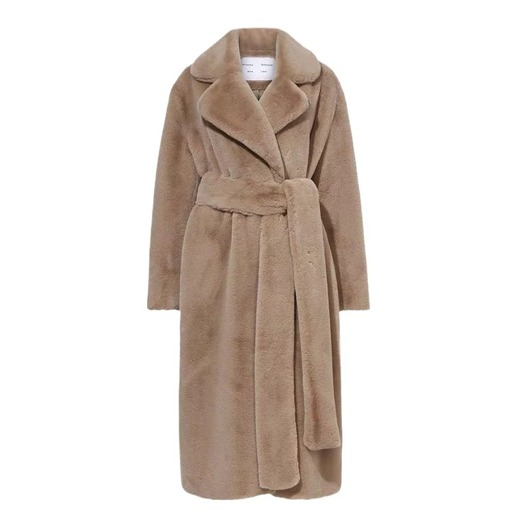 Long Rabbit Mink Fur Coat, luxurious warmth. Perfect for winter, stylish and elegant. Experience exceptional softness an — photo 10