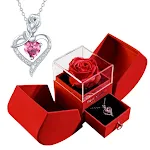 Pink Necklace With Gift Box