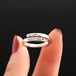 Anel de dedo indicador feminino, moda simples e elegante. Joia diária discreta, versátil e perfeita para complementar seu estilo com facilidade. — foto 11