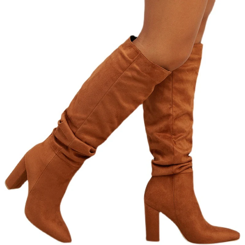 Winter New High Heel Knight Women's Boots keep your feet warm and stylish all season long, offering both comfort and a f — photo 6