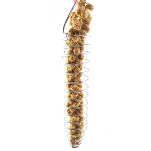 Stainless Steel Bird Parrot Feeder Food Fruits Basket Holder Foraging Equipment Bird Cage Feeding Device Birds Training — photo 3
