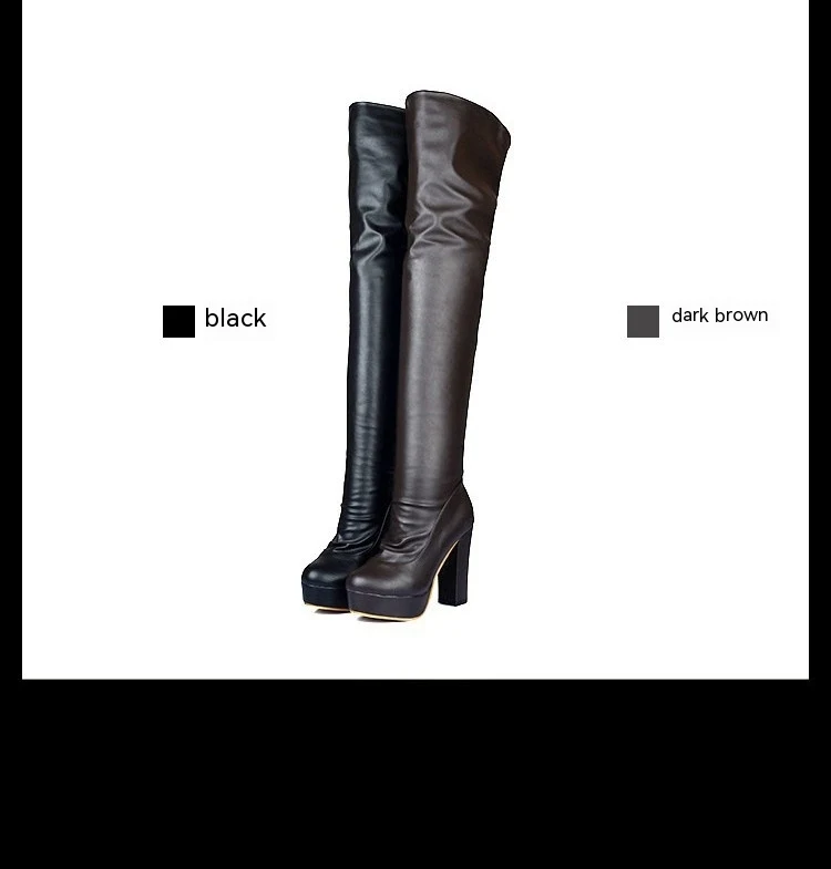 Botas de Cavaleiro Altas com Força Elástica para Mostrar as Pernas, Acima do Joelho, Elegantes e Confortáveis — foto 4