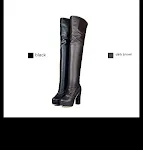 Botas de Cavaleiro Altas com Força Elástica para Mostrar as Pernas, Acima do Joelho, Elegantes e Confortáveis — foto 4