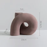 Modern Ceramic Twisted Vase Wabi-Sabi Style. Enhance your home decor with this elegant and artistic piece, perfect for a — photo 2