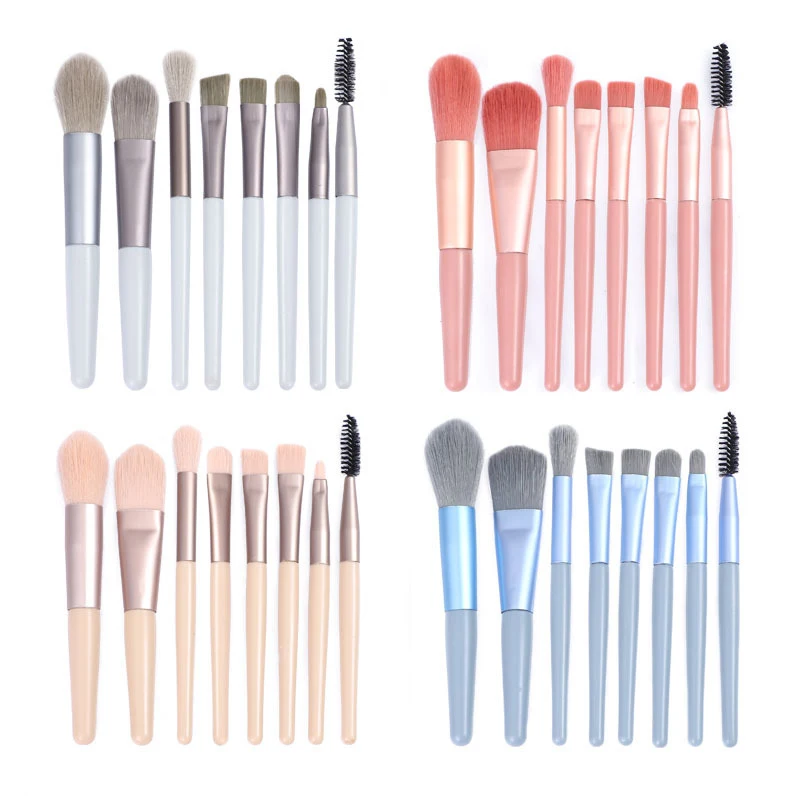 Title 7, 8 Small Makeup Brushes Morandi Portable Beauty ...