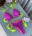 Braided Bikini Triangle Bag Swimsuit for ultimate beach and pool days. Stylish, comfortable and includes a convenient in — photo 6
