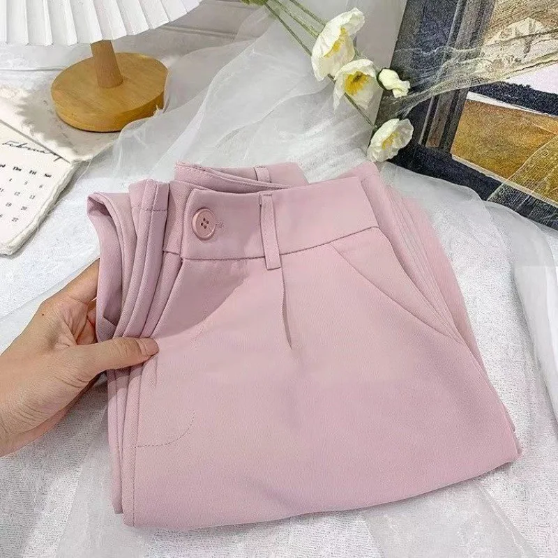 Title 3, Womens Sagging High Waist Ice Silk Wide Leg Pa...