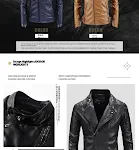 Trendy Men's Leather Jacket with Fleece-Lined PU. Stay warm and stylish this winter with this comfortable and fashionabl — photo 5