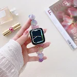 Pulseira de resina com pintura de amor para Apple Watch SE, smartwatch elegante, design moderno, confortável e perfeita para seu pulso. — foto 22