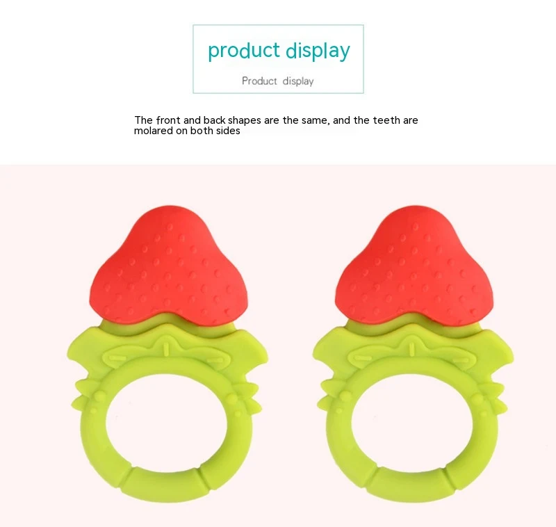 Baby Teething Molar Rod Fruit Silicone Relieves Teething Pain Safe Non Toxic Easy Grip Soothes Gums Promotes Development — photo 6