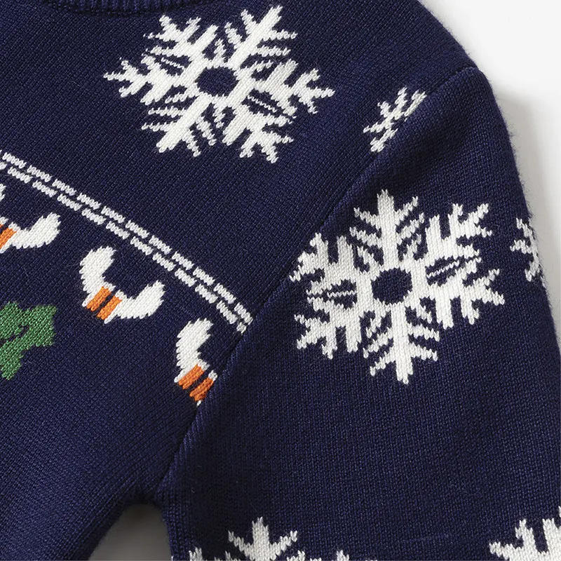 Suéter infantil de inverno e outono europeu e americano, pulôver de Natal com alce para meninas, roupa básica de bebê. — foto 6