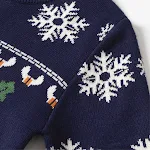 Suéter infantil de inverno e outono europeu e americano, pulôver de Natal com alce para meninas, roupa básica de bebê. — foto 6