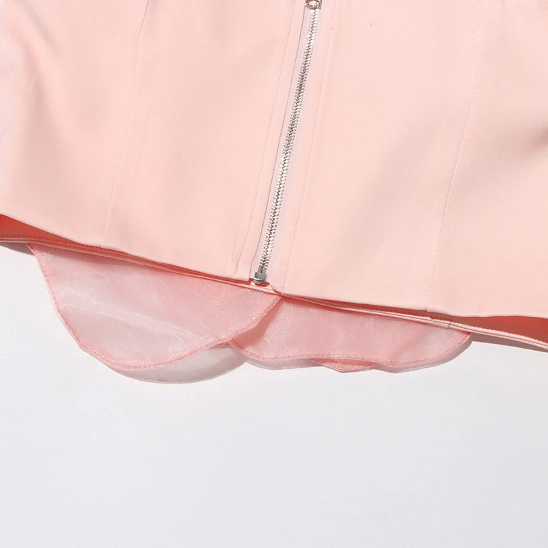 Title 3, Design Stitching Multi-layer Petal Tube Top Vest