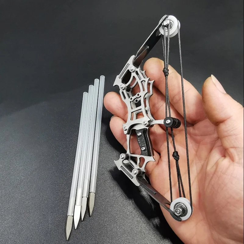 Mini Roldana Composta para Arco Aço Inoxidável Potência Aprimorada Design Compacto e Resistente Ideal para Caça e Tiro Esportivo Precisão e Eficiência — foto 8