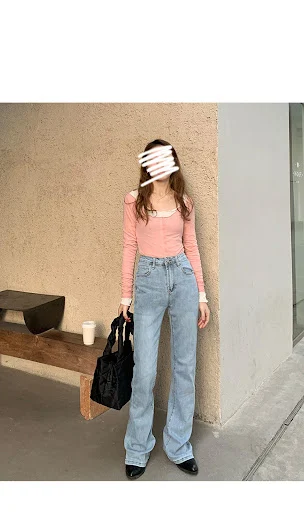 Title 6, Jeans Bootcut de Mujer de Talle Alto y Ajuste E...