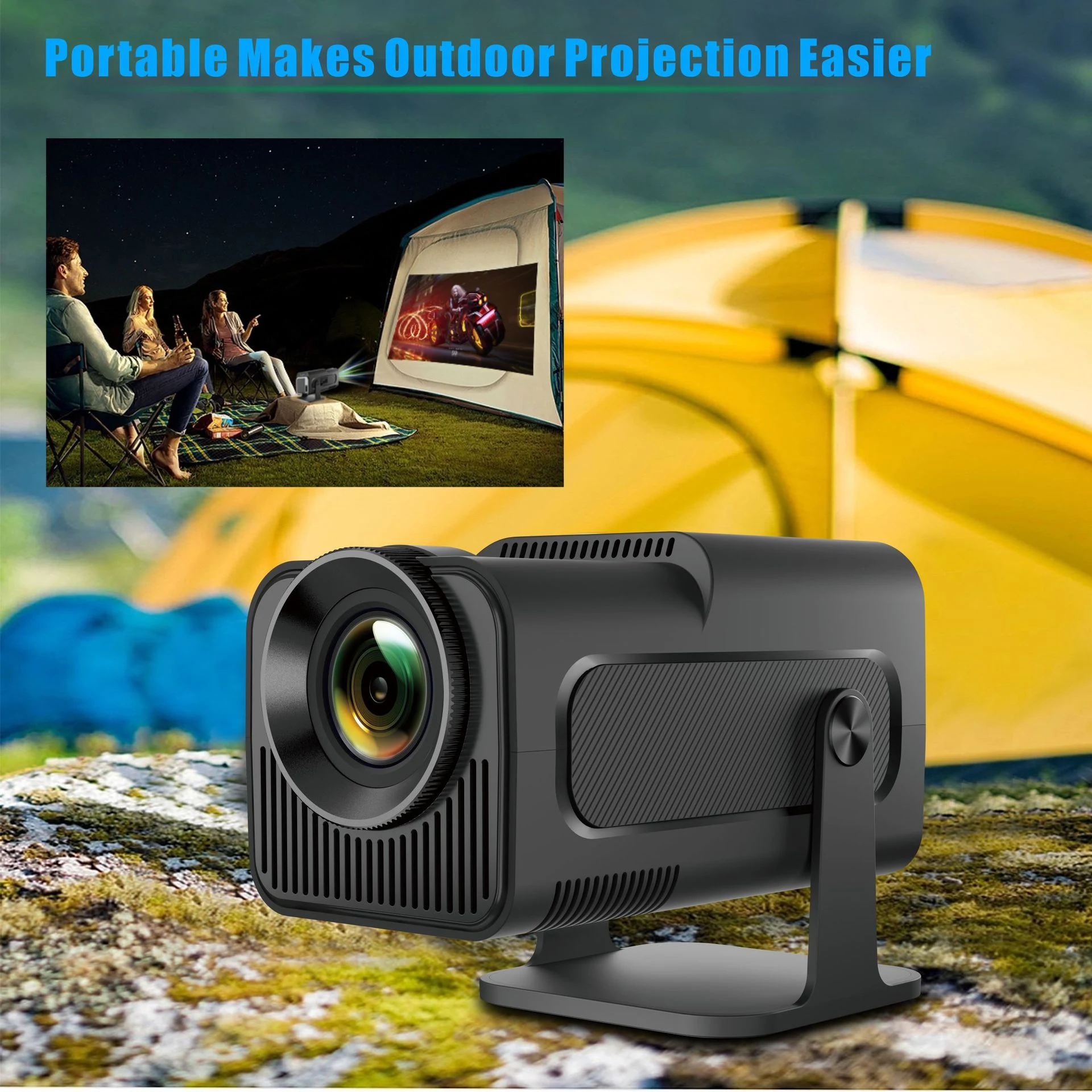 Title 12, Projektor Smart HY320 Android Mały HD 1080p – O...