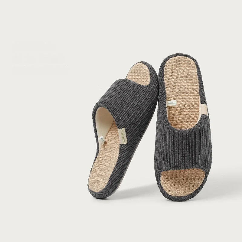 High-end Linen Slippers for Office Diablement Fort Yi Ju Home Indoor Sweat-absorbent Non-slip comfort and support — photo 13