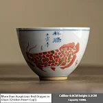 Retro Master Cup Year Fish Tea Cup Single Cup Enjoy your tea in style with this unique retro-designed teacup. Perfect fo — photo 5