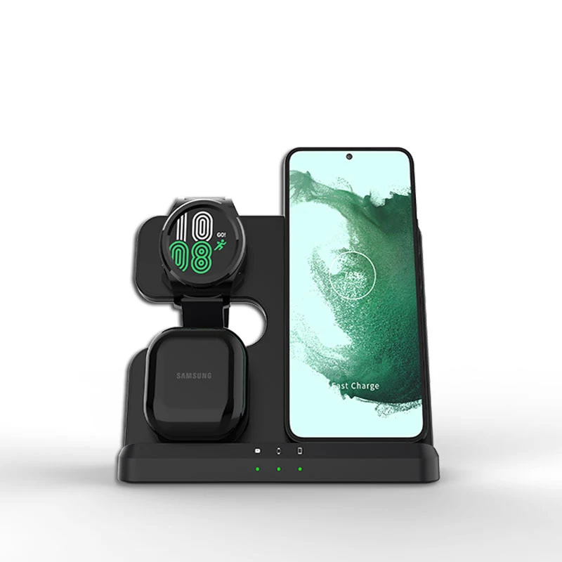 Title 2, Nieuwe 3-in-1 Draadloze Oplader voor Bureau Tel...
