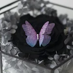 Grampo de cabelo borboleta de tule estilo nacional com barra, acessório elegante e charmoso. Ideal para penteados sofisticados em festas. — foto 22
