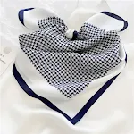 Navy Blue Houndstooth