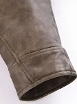 Jaqueta de couro gradiente lavável feminina Conforto e estilo combinados em uma jaqueta prática e fácil de cuidar, perfeita para qualquer guarda-roupa. — foto 1