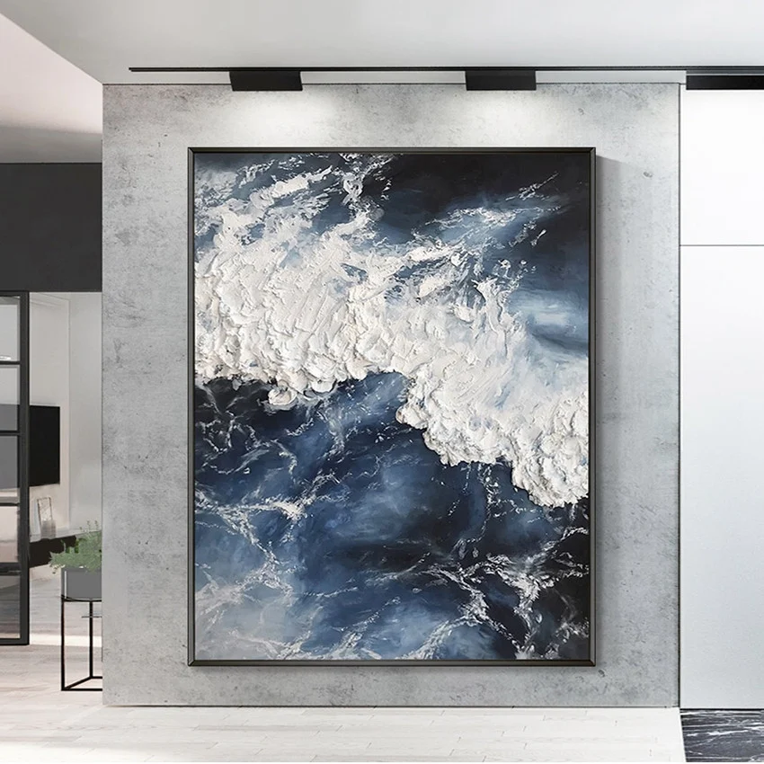 Title 4, Toile de peinture à lhuile 3D abstraite dorée ...