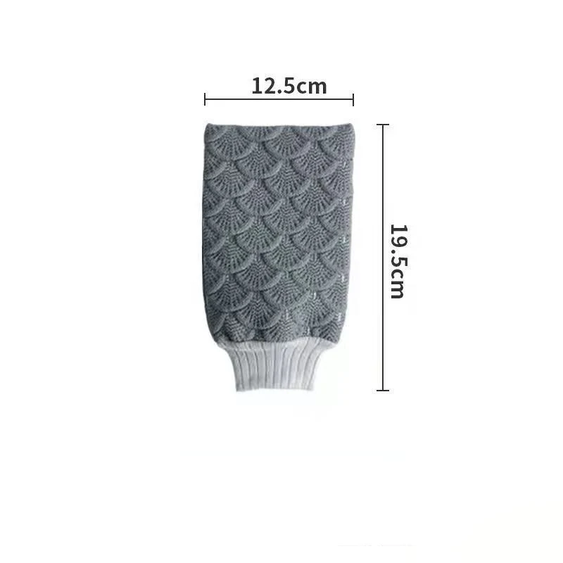 Mermaid Scales Scrubbing Towel Household Rubbing Ash Adult Mud Gloves for Men and Women Removes Dirt and Grime — photo 2