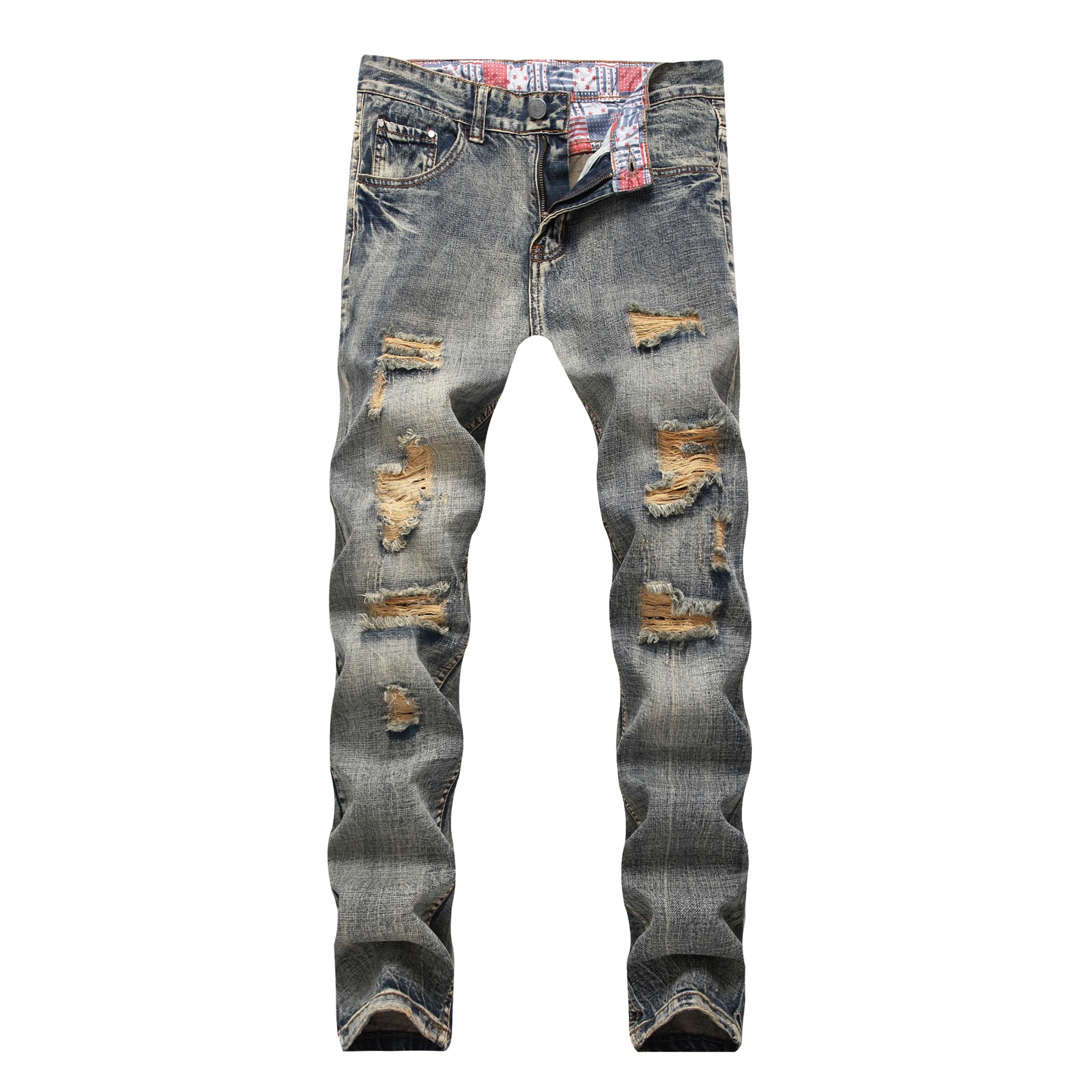 Title 7, Jeans Rotos Nostálgicos para Hombre