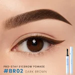 2 in 1 3D Wenkbrauw Gel Crème Eyeliner Potlood 3 Kleuren Waterdicht Langdurig Wenkbrauw Pommade Enhancers Make-up Cosmetics — foto 7