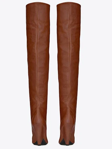 Title 6, Womens over-the-knee boots with pointed toe, p...