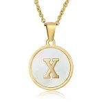 White Shell X Containing Chain