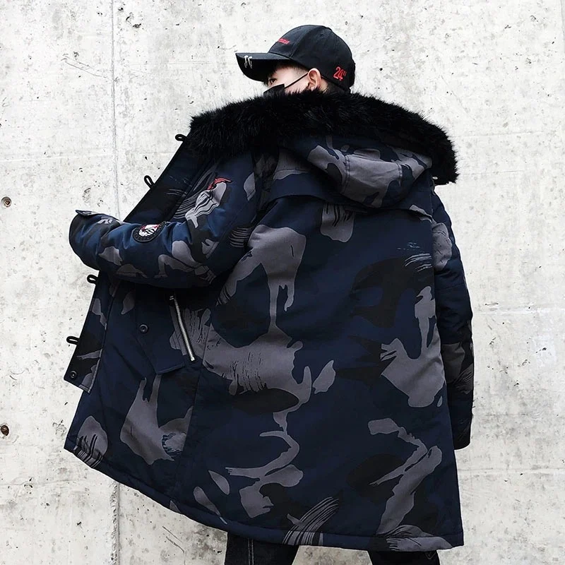Title 1, Large wool collar cambric jacket for warmth and...