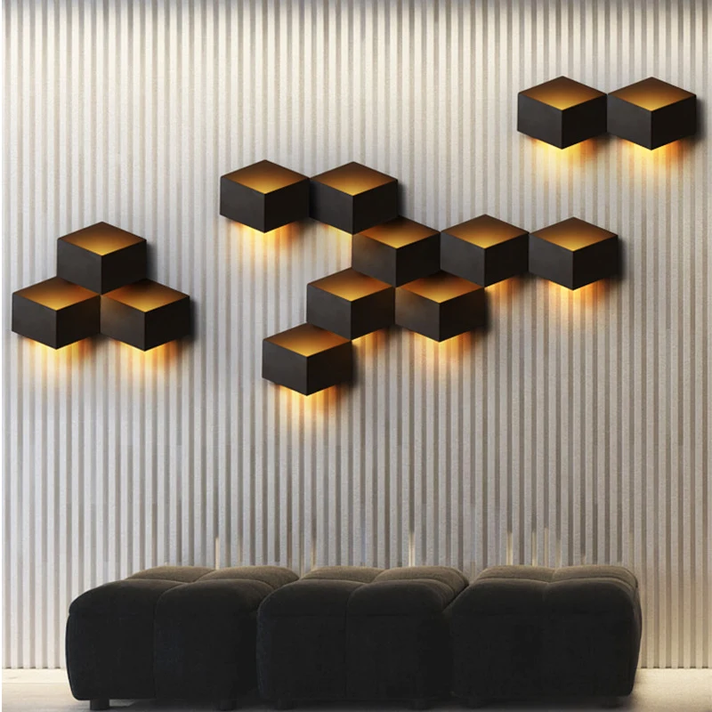 Title 5, Modern Minimalist Background Wall Light LED Enh...