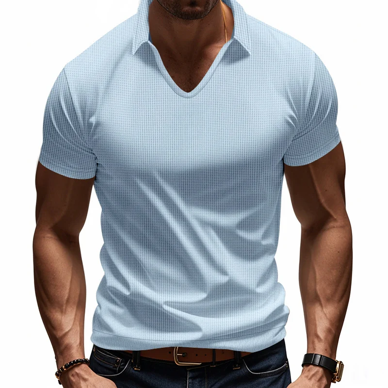 Title 24, Camiseta Masculina Casual Gola V Design Solto e...