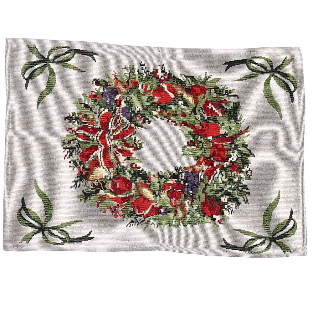 Title 8, Knitted Cloth Placemats for Christmas Home Deco...
