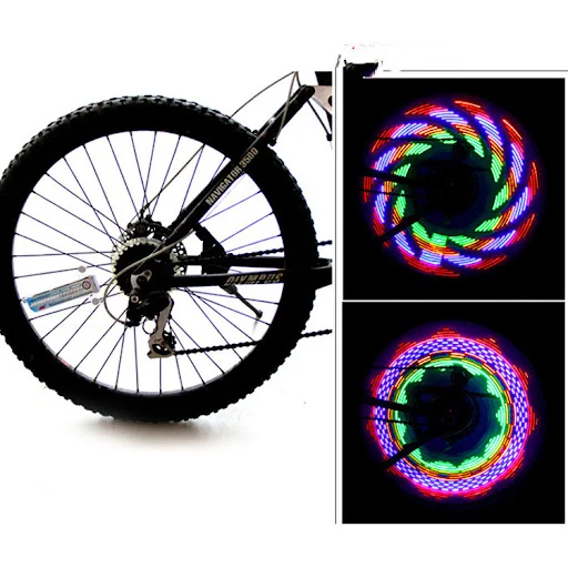 Title 3, 16 LED Colorful Bike Wheel Light Mountain Bike ...