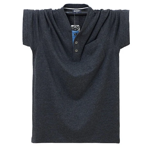 Title 5, Mens Thin Short Sleeve T-shirt Collar Buckle R...