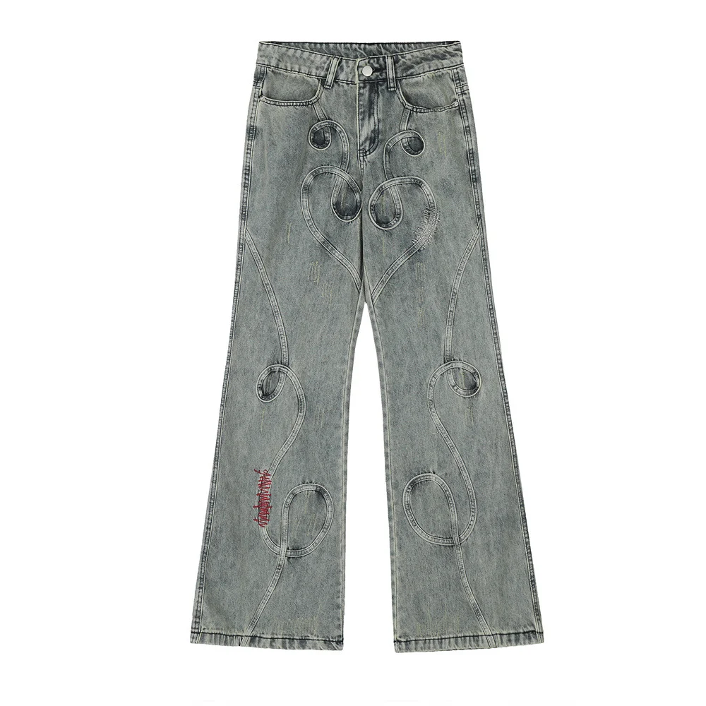 Gepersonaliseerde heren lange broek met wijde pijpen Comfortabele pasvorm voor dagelijks gebruik Unieke stijl en ontwerp Perfect voor elke gelegenheid Duurzame kwaliteit — foto 8