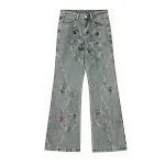 Gepersonaliseerde heren lange broek met wijde pijpen Comfortabele pasvorm voor dagelijks gebruik Unieke stijl en ontwerp Perfect voor elke gelegenheid Duurzame kwaliteit — foto 8