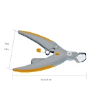 Pet Nail Clipper LED Light-emitting Magnifiable Dog Cat Special Nail Clipper Multi-function Nail Trimmer Pet Grooming Su — photo 1