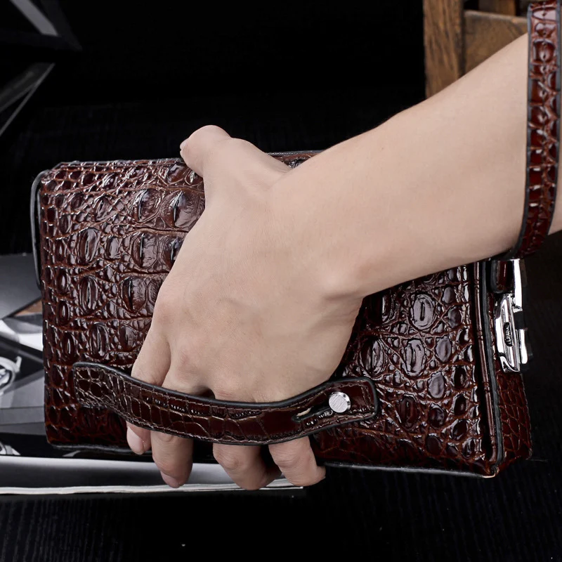 Bolsa carteira masculina antifurto com senha. Mantenha seus pertences protegidos com segurança. Design moderno e funcional para o uso diário. — foto 4