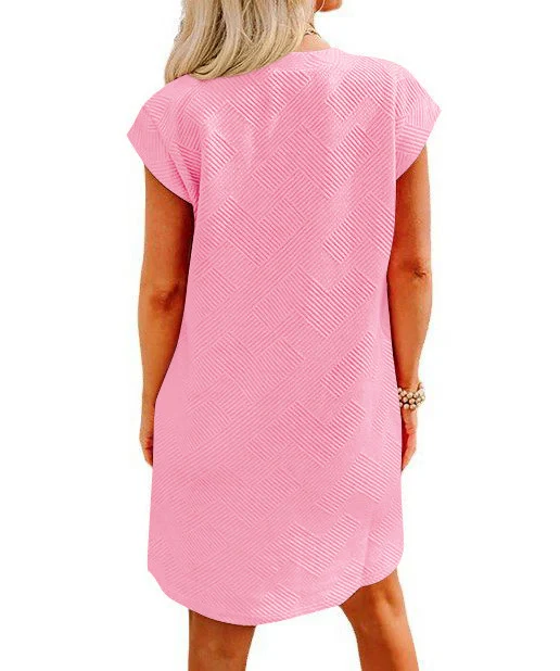 Title 11, Womens Casual Sports Round Neck Pocket Short S...