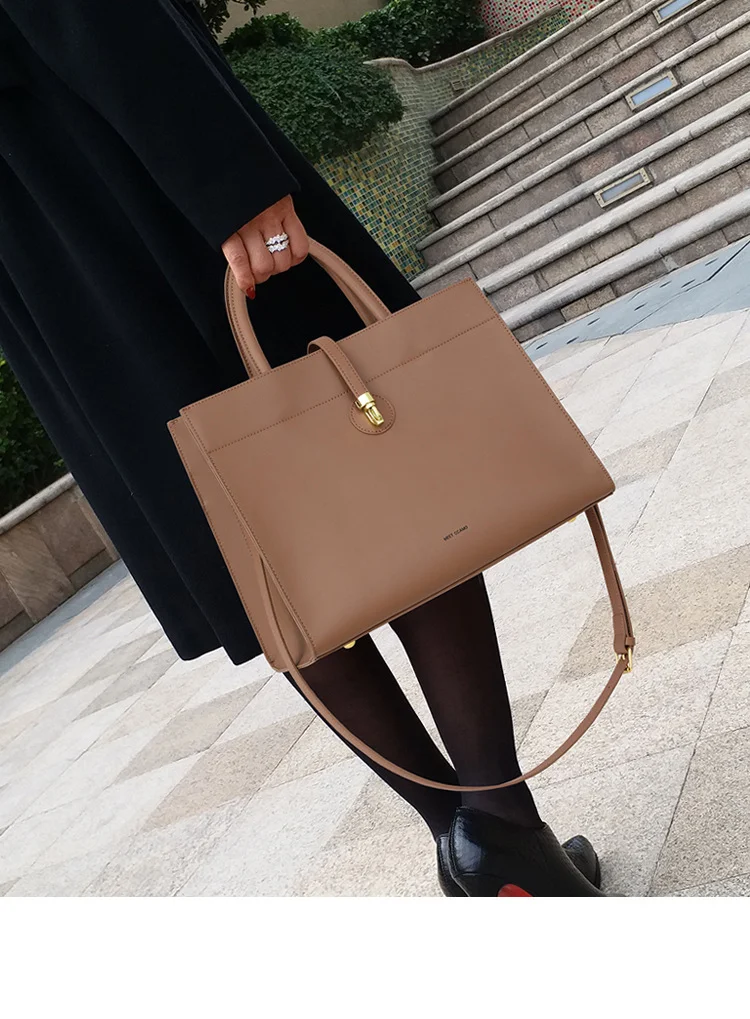 Title 6, Bolsa de mão feminina popular, grande capacidad...