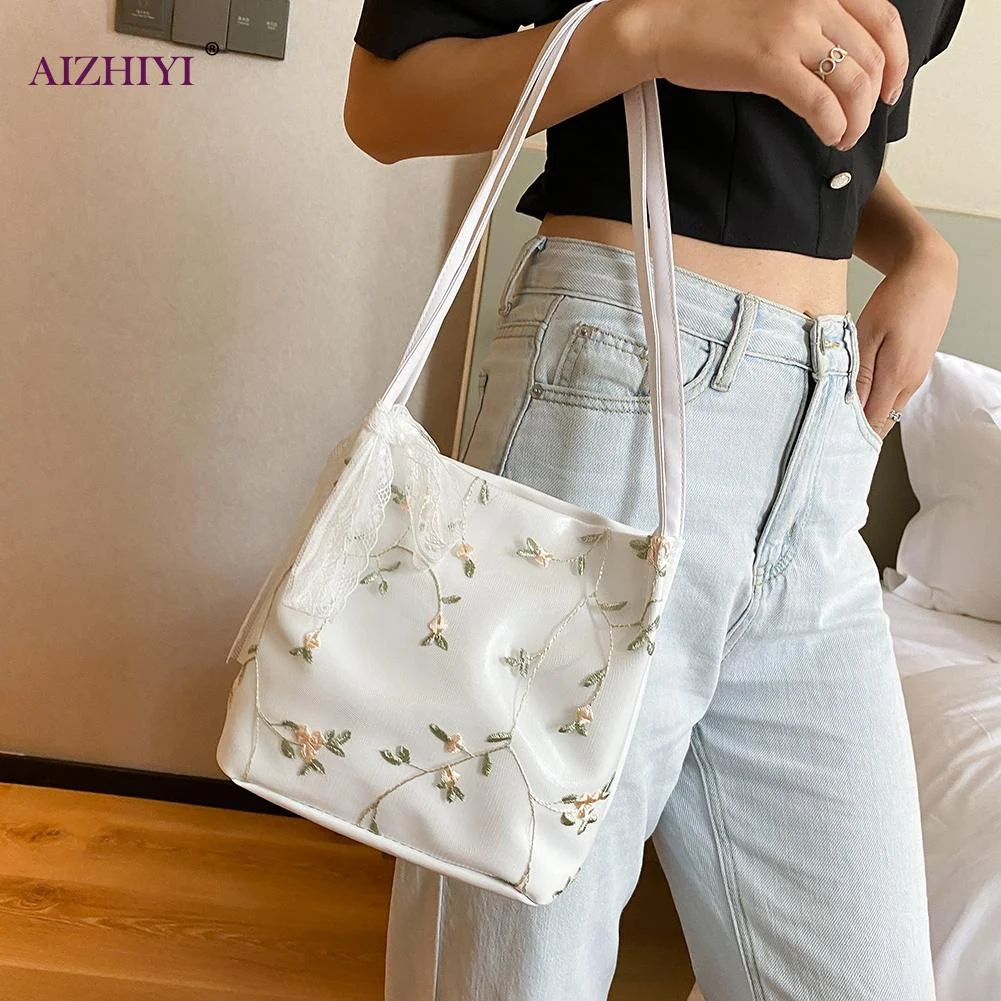 Title 6, New style lace embroidery bucket. Perfect for a...