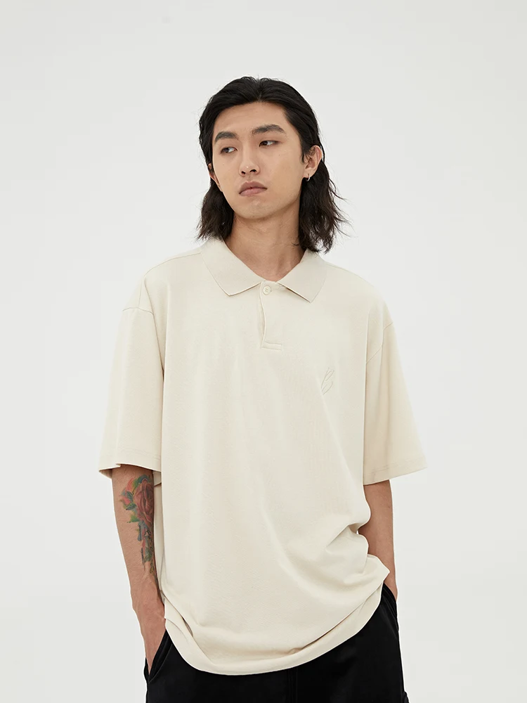 Basic Short Sleeve Lapel T-Shirt Loose Half Sleeve Top. Provides comfort and style for casual wear, perfect for everyday — photo 5