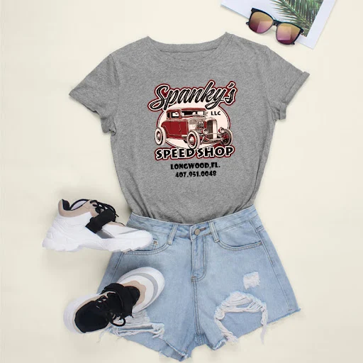 Title 8, T-shirt in cotone con stampa vintage, per un lo...