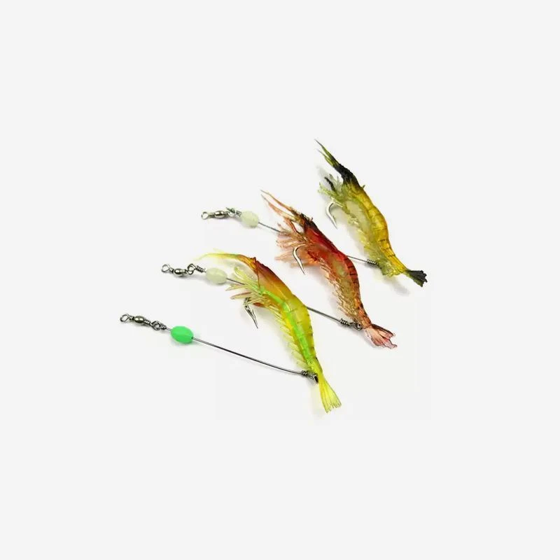 Spigola, Gamberetti Morbidi, Relitto, Bocca di Pesce Nero, Set Esche Finte Luminose Bioniche – Attrezzatura da pesca per catture incredibili. — foto 1