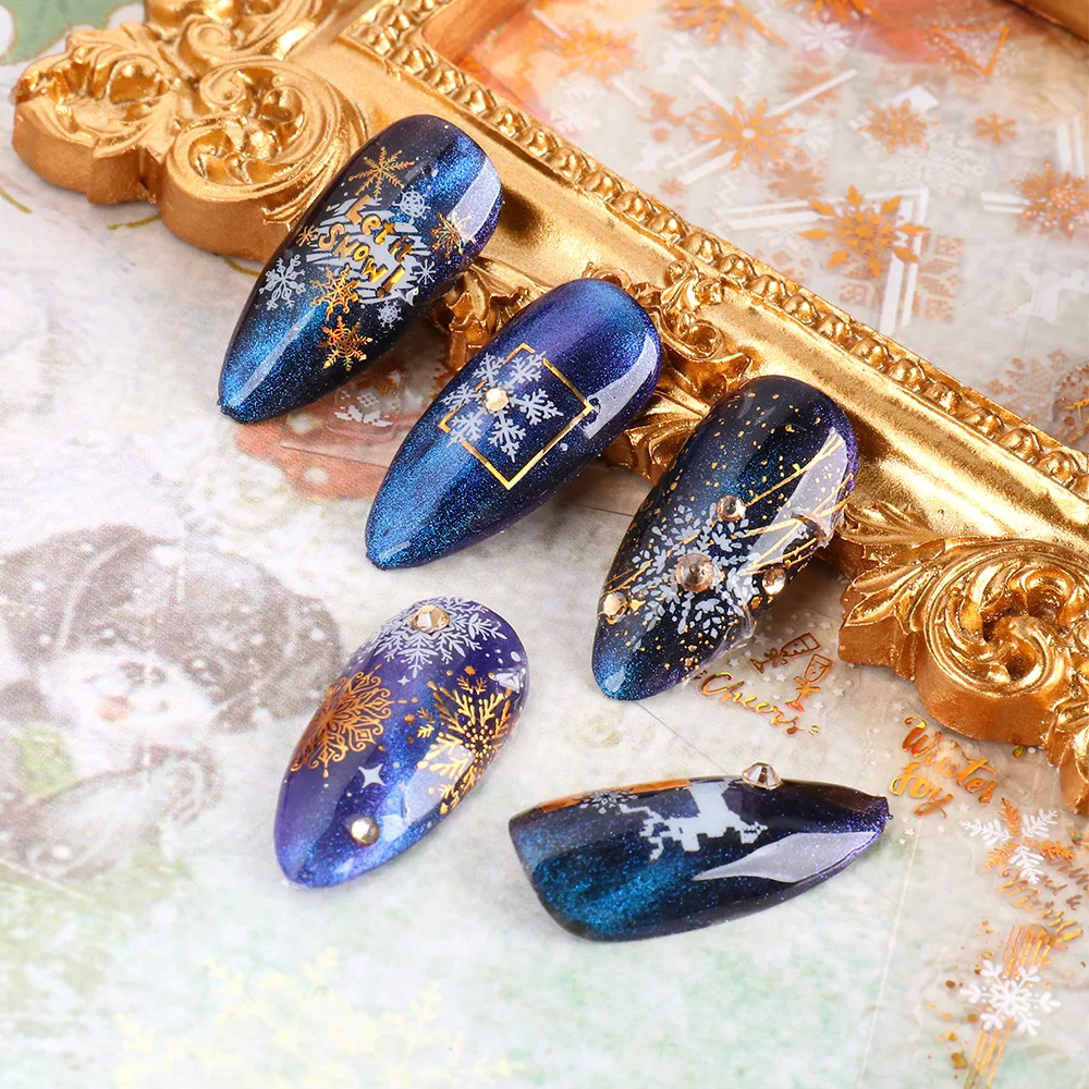 Title 10, New Nail Stickers 3D Christmas Series Two-color...